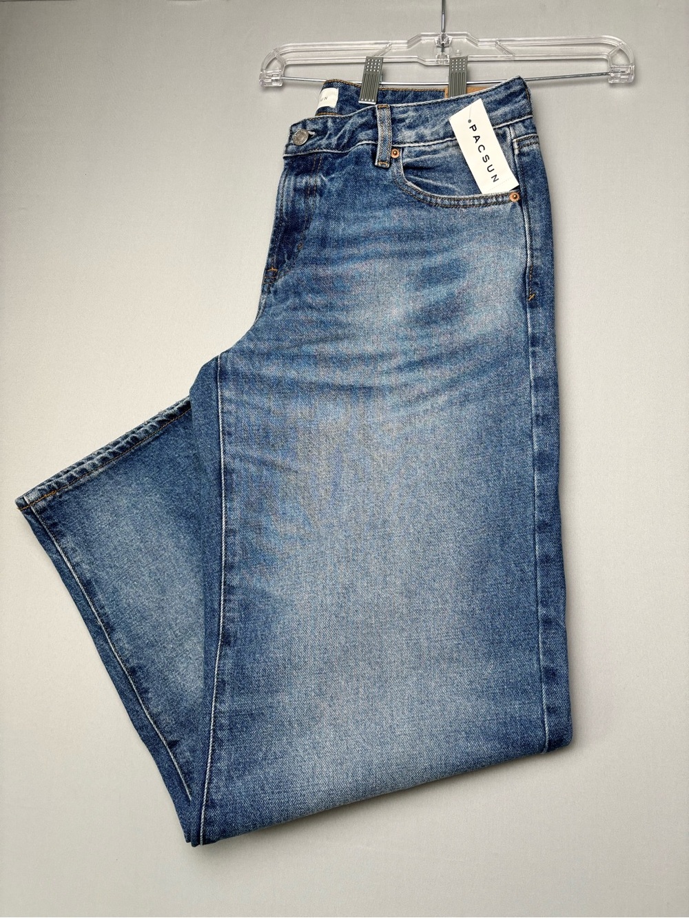 PacSun Casey Low Rise Baggy Jeans NWT Size 29 Y2K Wide Leg Light Wash Denim